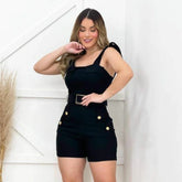 Conjunto Leandra Jaqueta + Corset + Saia